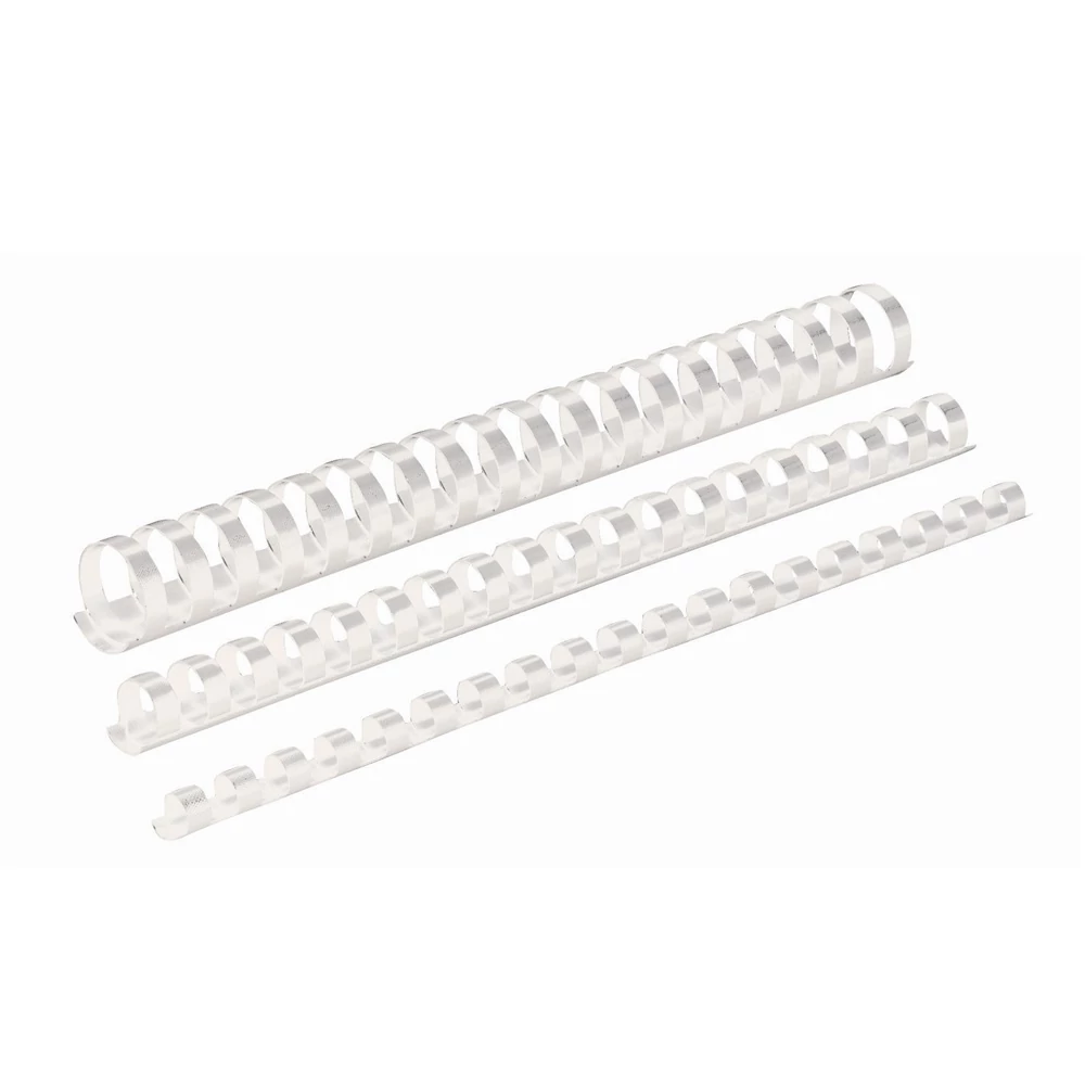 Spirál műanyag, 22mm, 151-180lap, 50 db/doboz, Fellowes® fehér