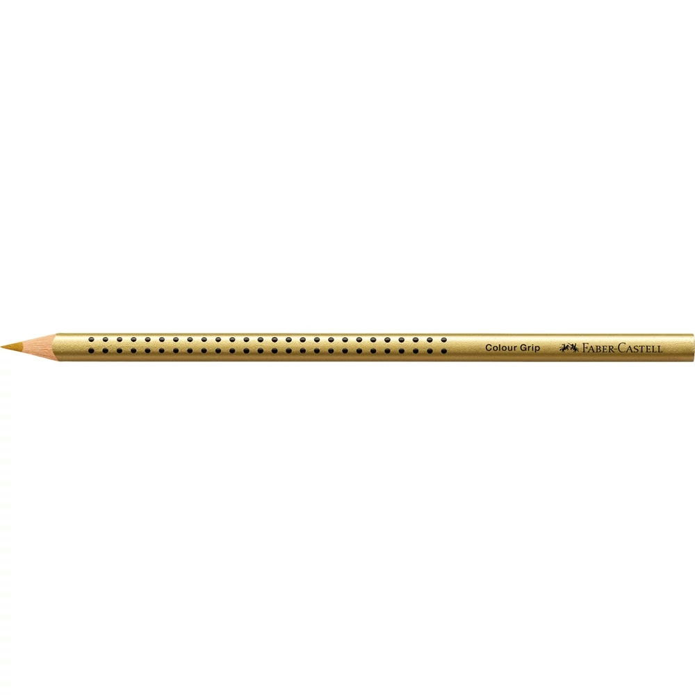 Színes ceruza háromszögletű GRIP Faber-Castell metál arany