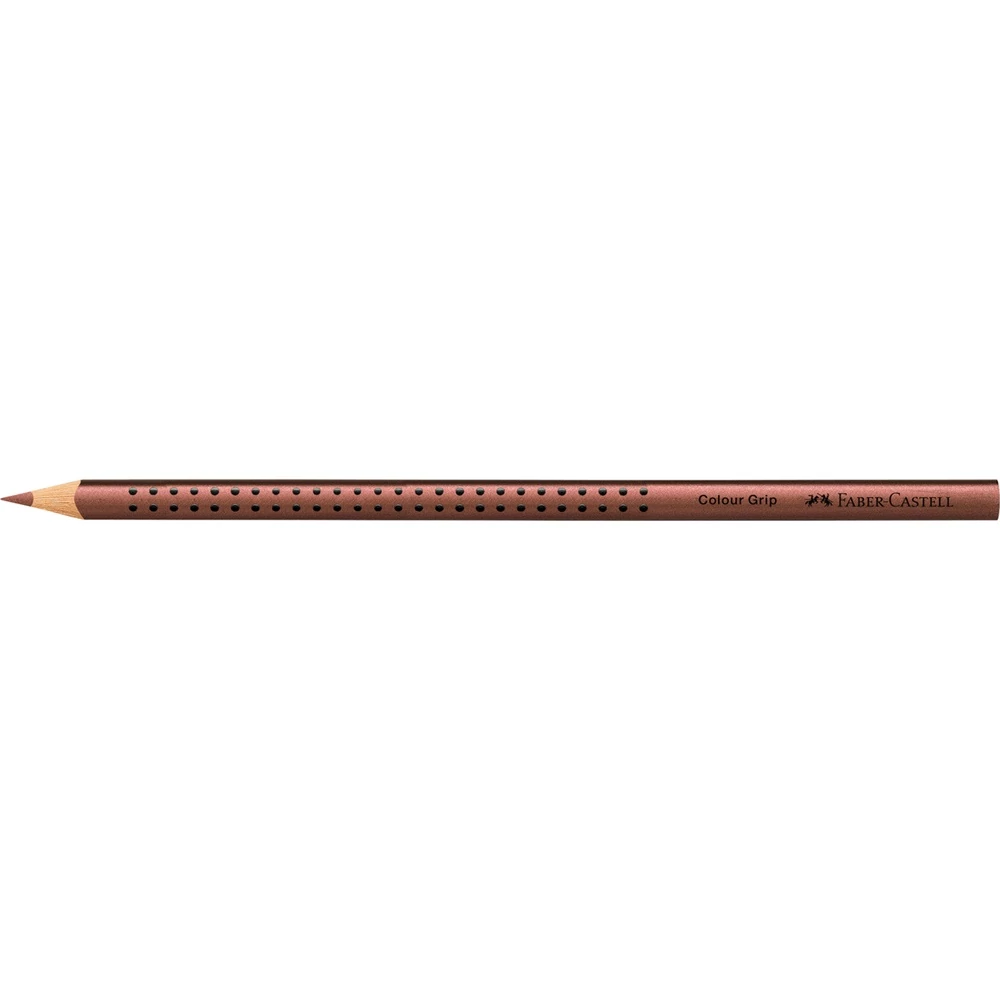 Színes ceruza háromszögletű GRIP Faber-Castell metál rézvörös
