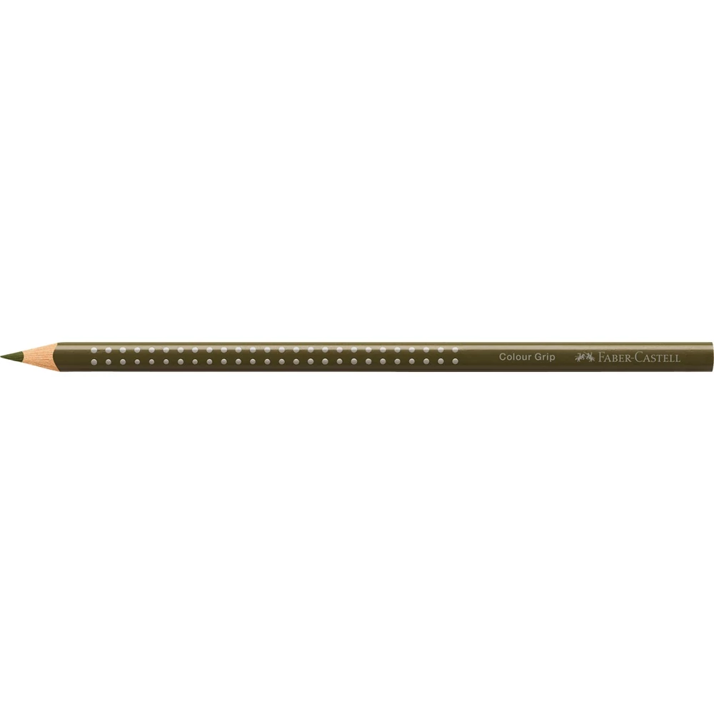 Színes ceruza háromszögletű GRIP Faber-Castell olivazöld