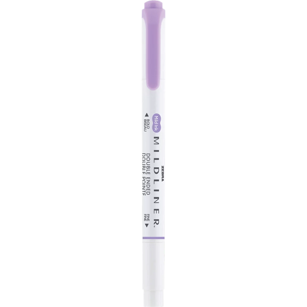 Szövegkiemelő 1,0/3,5 mm, kétvégű Zebra Mildliner Cool & Refined lila