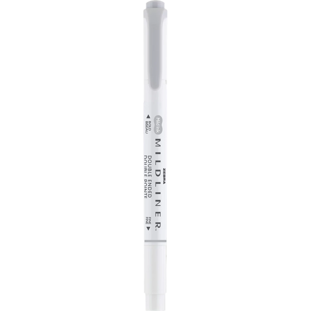 Szövegkiemelő 1,0/3,5 mm, kétvégű Zebra Mildliner Cool & Refined szürke