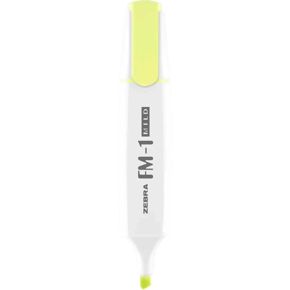 Szövegkiemelő 3,5 mm, Zebra FM-1 Mild, sárga