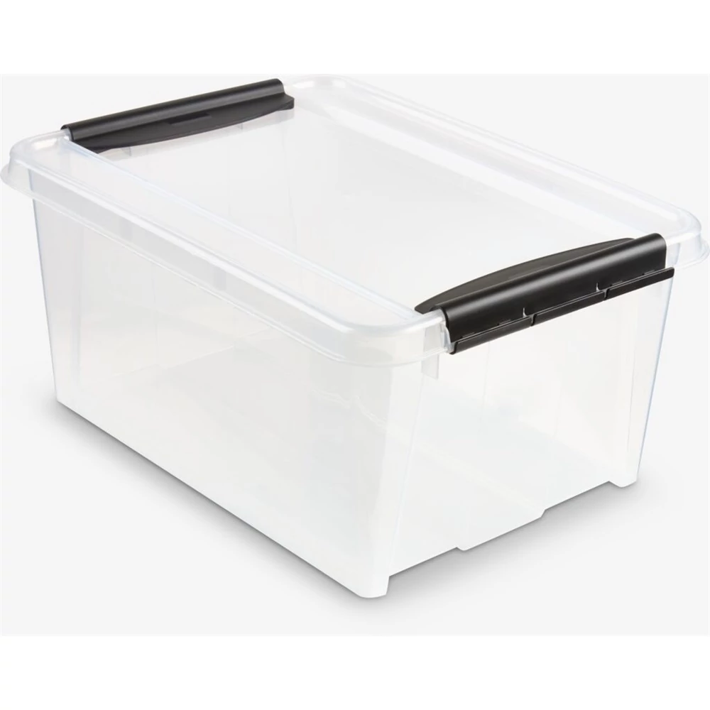 Tároló doboz műanyag 14 liter csatos átlátszó Probox