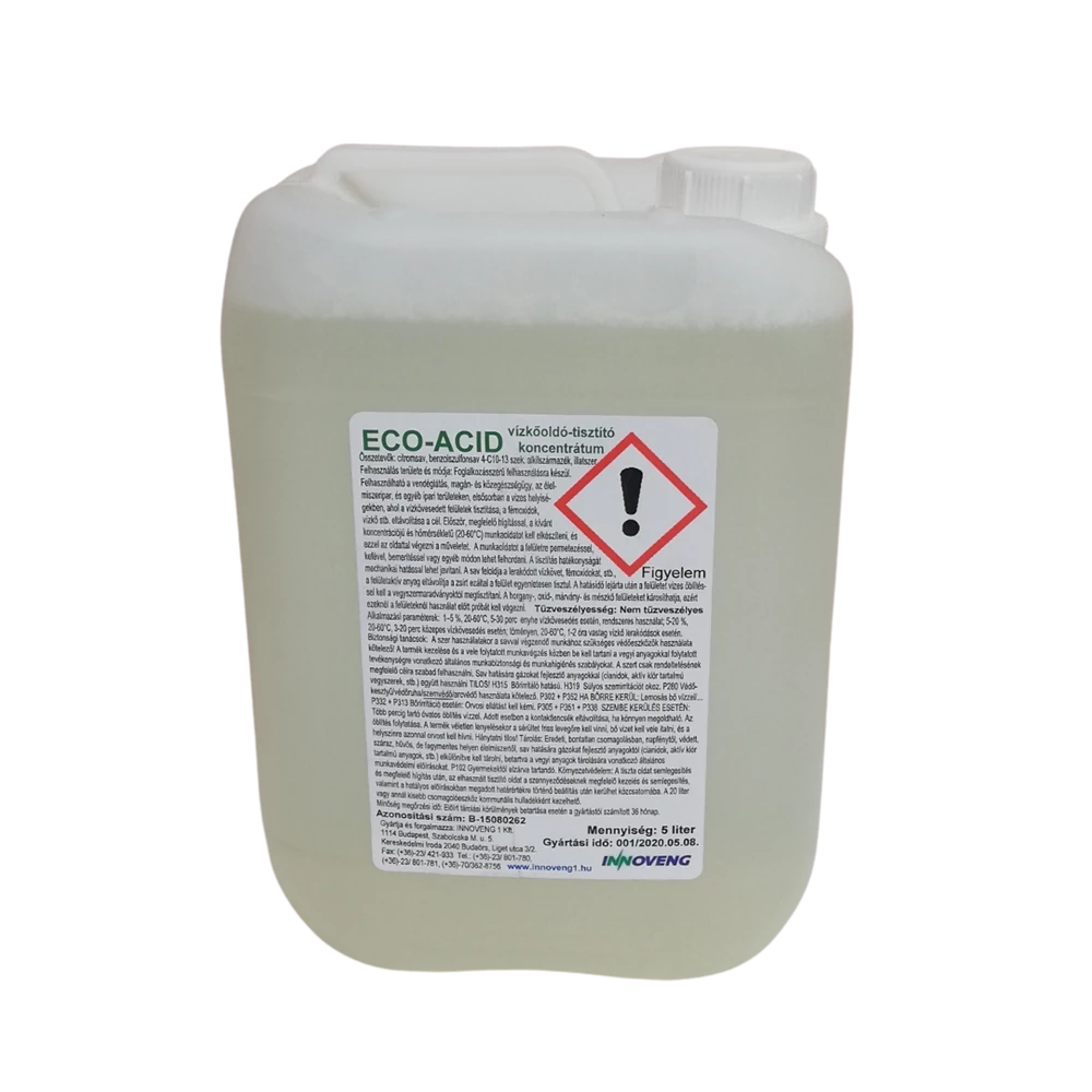 Vízkőoldó 5 liter citromsavas környezetbarát Eco-Acid
