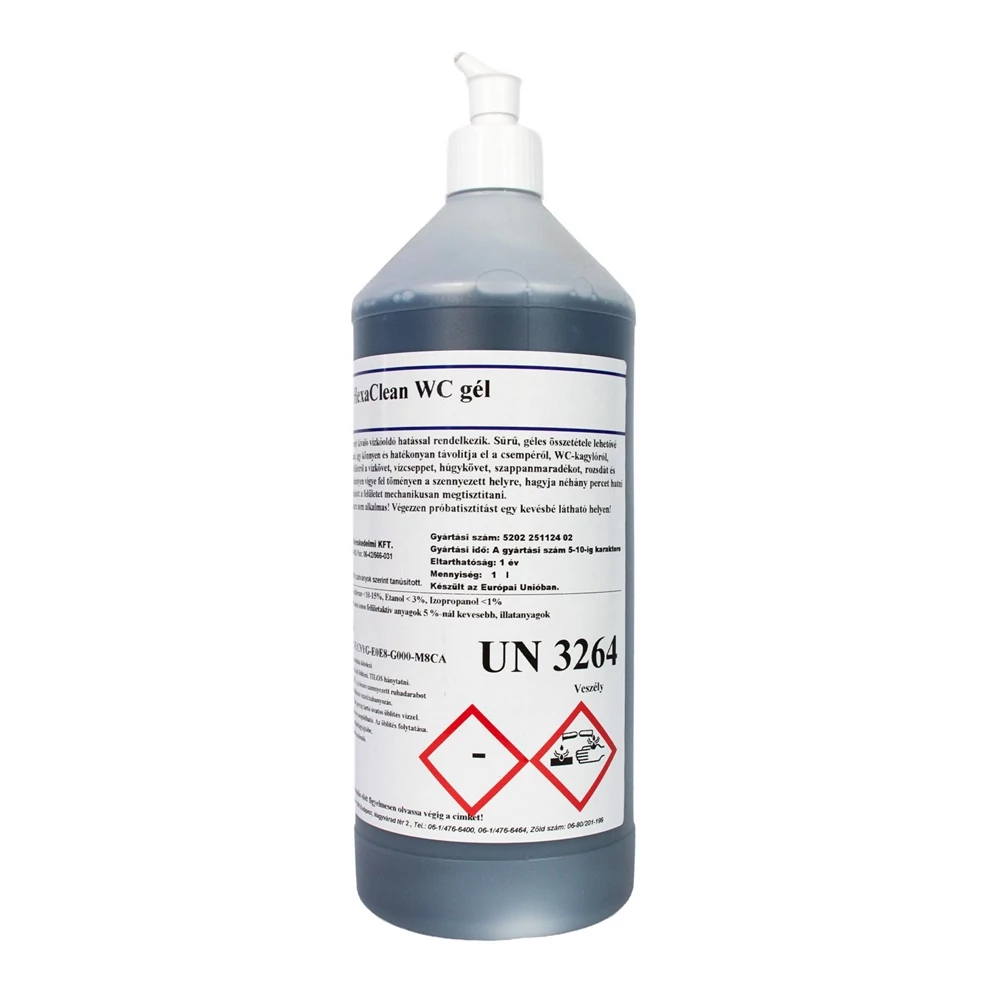 WC tisztító gél 1 liter Hexaclean