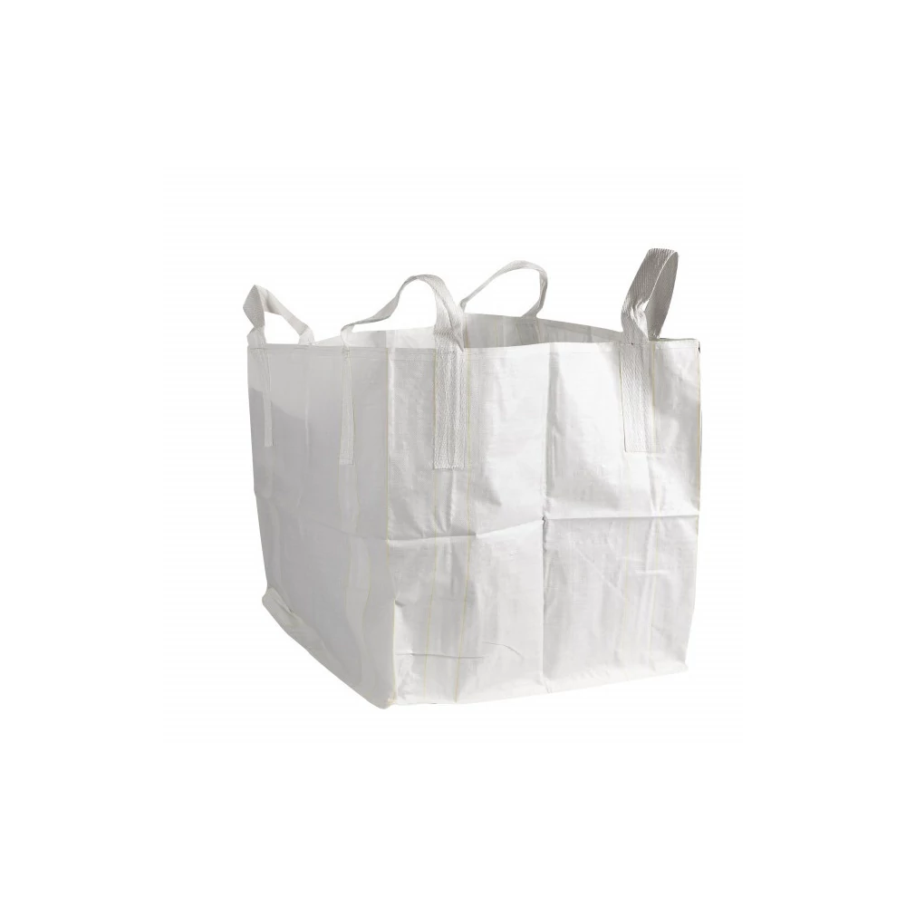 Zsák BIG-BAG 90x90x100 cm 1 tonna teherbírás alul zárt 4 füllel fehér